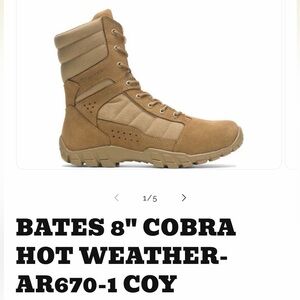 Bates Men's Tan Tactical Boots
